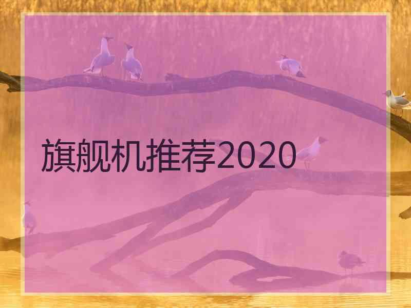 旗舰机推荐2020