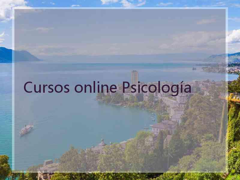 Cursos online Psicología